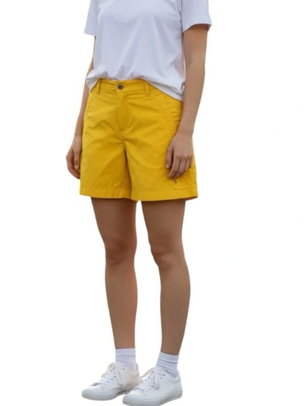 Ralph Lauren Sunshine Yellow High Rise Bermuda Highlight Cargo Shorts 4